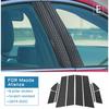 For Mazda 6 3 CX-5 CX5 CX-30 2006-2012 Carbon Fiber Pattern B-Pillar Trim PC Material Interior Decor Protective Car Accessories