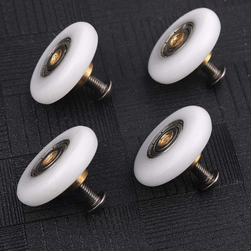 4pcs/set Durable Roller Shower Rooms Cabins Pulley Shower Room Roller /Runners/Wheels/Pulleys Diameter 19mm/23mm/25mm/27mm