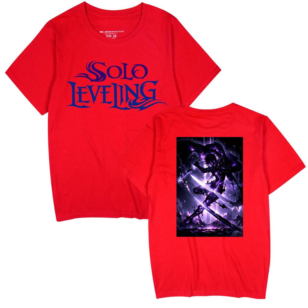 Popular Anime 'Solo Leveling' Unisex Casual Short Sleeve T-shirt for Couples