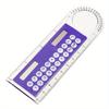 1pc High-Quality Solar Mini Calculator with 10cm Ruler - Colorful, Compact Multifunctional Arithmetic Tool for Students & Office Use,
