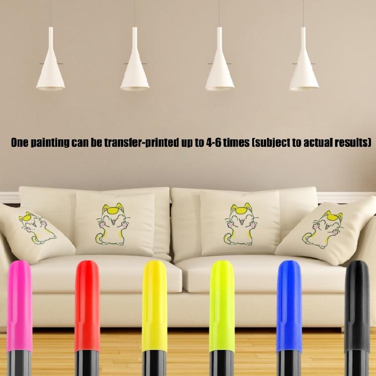 Nontoxic Iron On Transfer Pens T-shirts, Clothing, Shoes, Bags Decoration Pen for DIY Fabric Marker for Clothing