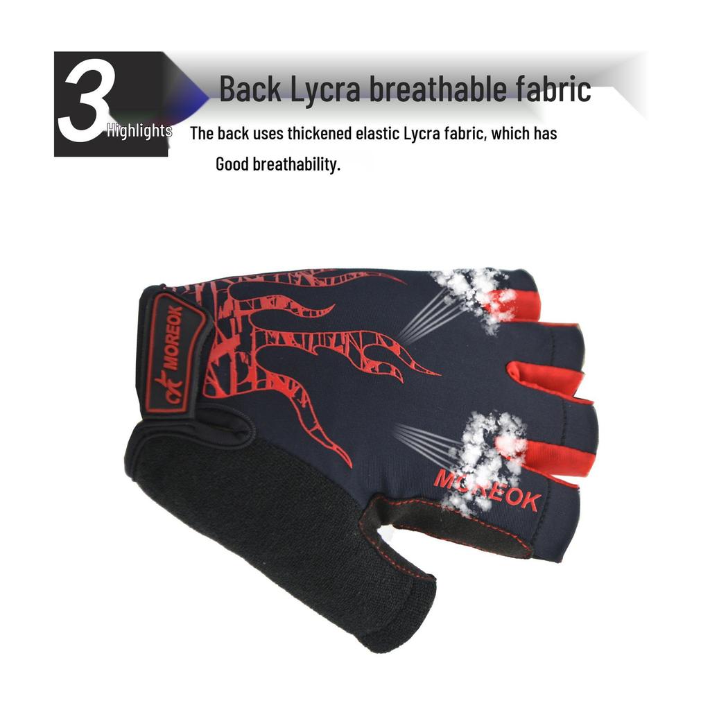 New Mountain Road Bike & Motorcycle Half-Finger Riding Gloves for Outdoor Sports