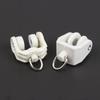 10Pcs Plastic Flexible Curtain Wheel Rollers Rail Hanging Hook Ring Slider
