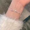 Sternen-Kettenarmband Minimalistisches Sternenperlen-Armband Mehrsträngige Kettenglieder-Anhänger Zierliches Armband Einfacher Schmuck Geschenk für Teenager Frauen