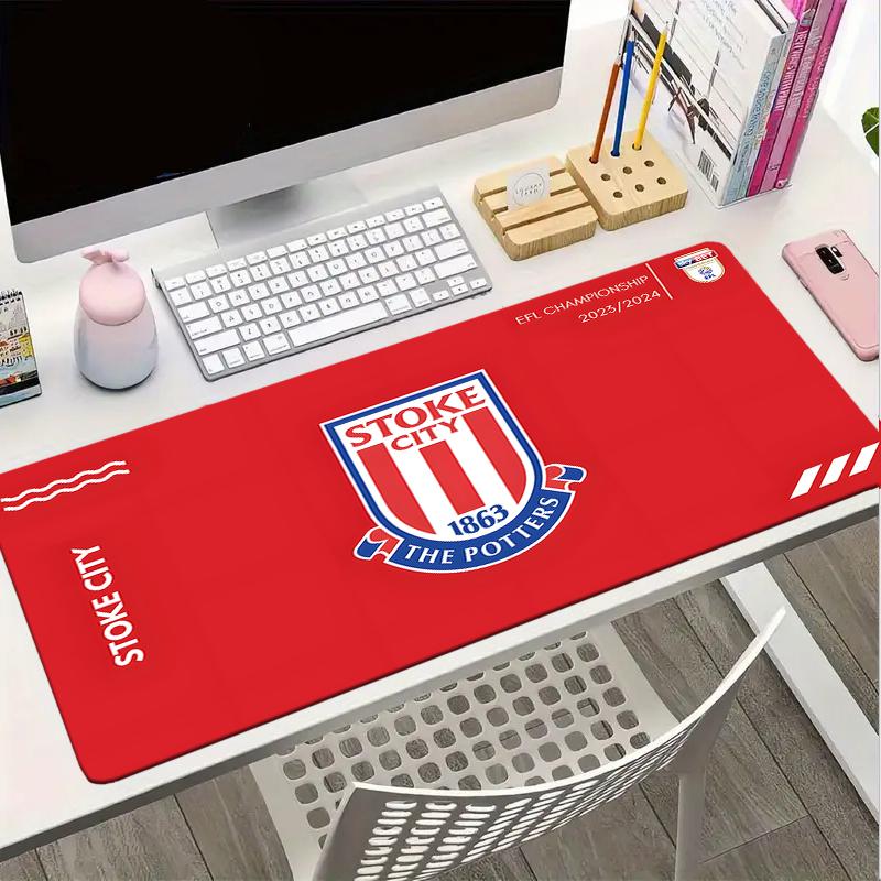 Stoke City Football Club Mouse Pad, Gaming Mouse Pad, Keyboard Pad, Desk Decor for Computer Notebook Fan Gift Birthday Gift