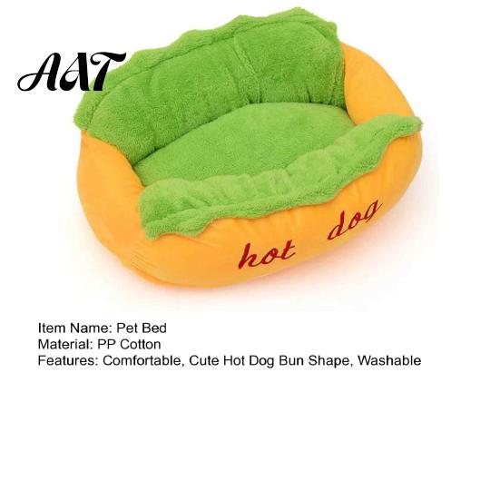 Cute Dog Bed for Dachshunds Hot Pet Bed, Soft Cozy Plush Removable Washable Mat, Gift Lovers Bun Cats Dogs, Novelty Sofa