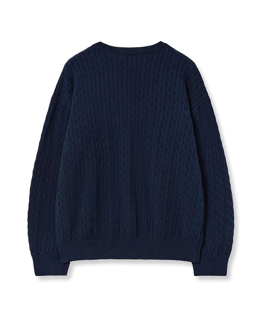DREAMWORLD Cable Round Knit (Navy)