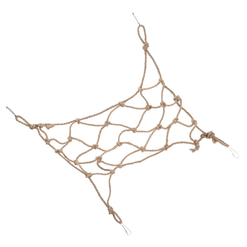 Haustier-Kletternetz Vogel-Kletterseilleiter Hanfseil-Kletternetz für Papageien Hamster Klein