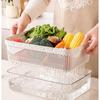 Double-Layer Draining & Storage Basket for Vegetables and Fruits