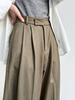 Luxi Minimalist Women's Wide-Leg Mopping Pants, Spring/Autumn 2025, Old Money Style, Loose Drape, Perfect for Commuting.