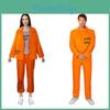 Eye-catching Cosplay Prisoner Uniform Orange Overall Costume Mantian Brand