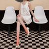 Rhombus black silk sexy fishing net hot diamond pantyhose stockings gradual change color net socks girls glossy shiny