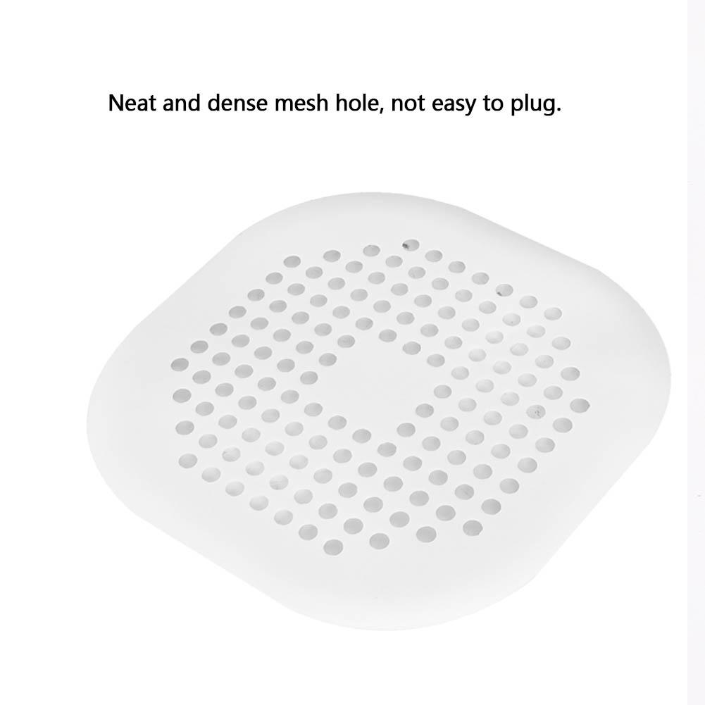 Household Plastic Sewer Filter Shower Drain Floor Drain Waste Drainer Bathroom Kitchen (Grey)