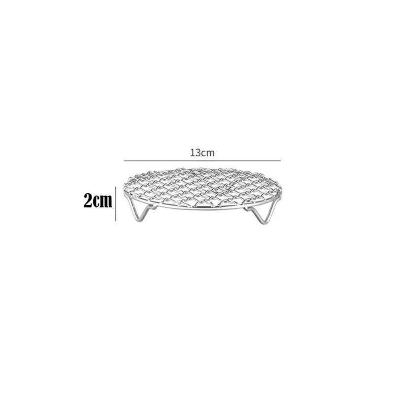 Stainless Steel Round Cooling Baking Rack Food Grade Wire Grid Tray for Oven Baking Cake Cookie Kitchen Baking Tools