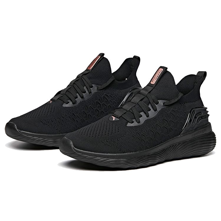 Anta Training Shoes With Shock Absorption And Slip Resistance Men Sneakers Standard-Black 112027712-3