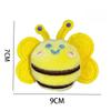 1-20PCS Cute Plush Bee Keychain Cartoon Keyring Bag Charm for Women Girls Backpack Purse Decor Fluffy Keychain Child Gifts