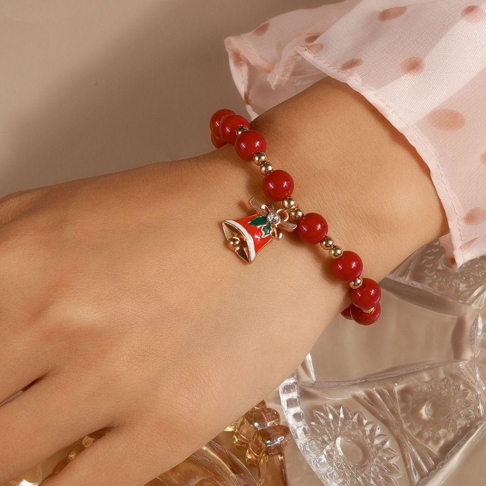 Christmas Tree Elk Xmas Bracelet Elk Santa Claus Hand Chain Exquisite Christmas Jewelry  Girl