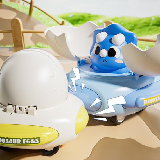 Kinder Dinosaurier Hüpfauto Spielzeug Kollisionsverformung Trägheitsantrieb Dino Ei Fliegende Untertasse Kleinkinder Pädagogisch Verformbares Cartoon Dinosaurier Fahrzeug