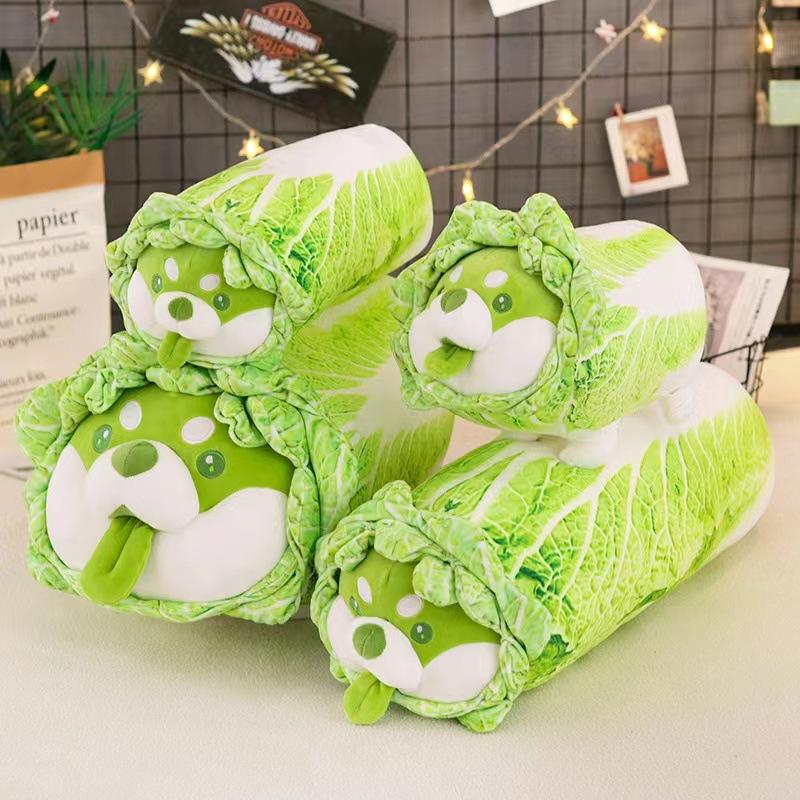 Vegetable Elf Cabbage Dog Eight Inch Plush Toy Doll Vegetable Dog Doll Sleeping Pillow Girl Birthday Gift