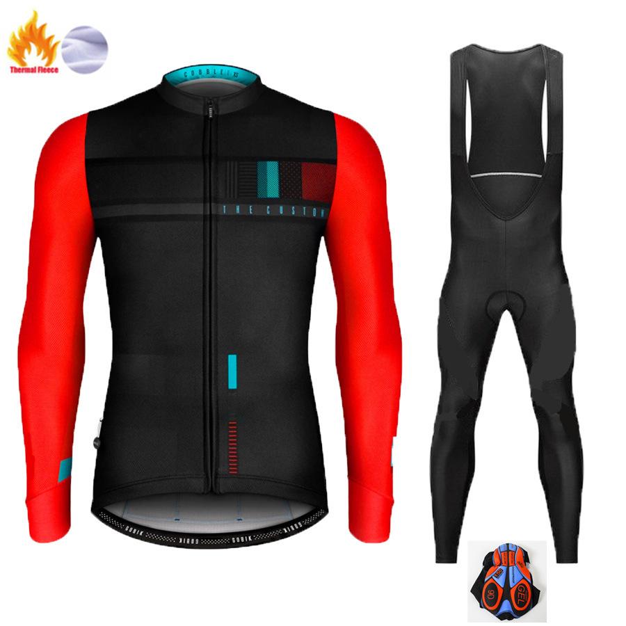 Cycling Clothing Autumn and Winter Long-sleeved Velvet Warm Road Men's Team Tour De France Cycling Clothing 2026 Winter Cycling Clothing Set