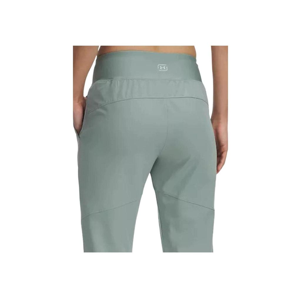 Under Armour Comfortable Mid-Rise Woven Sports Pants Women bottoms Blue-Green 1383557-348