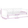 Daybed Dark Grey 90x190 Cm Fabric