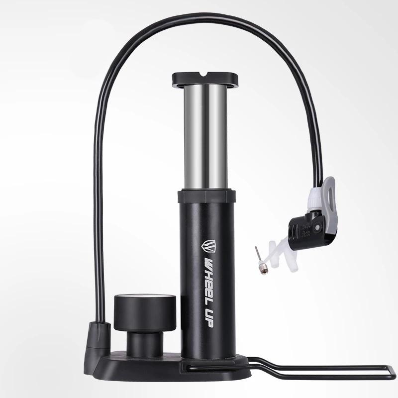 Bicycle air pump Mini High Pressure Portable Foot Step Pump Ultra-light Mountain Bike Electric Bicycle Air Pressure Gauge Pump