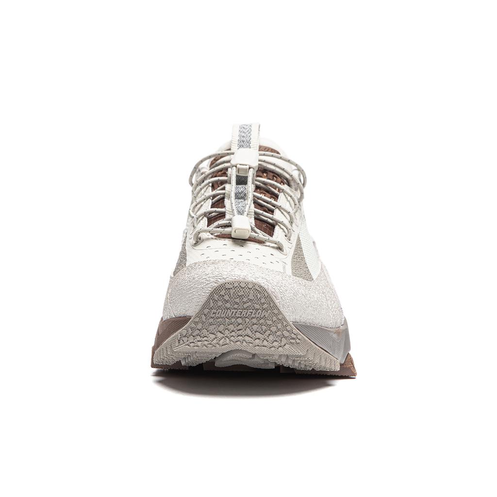 New LiNing CF Hiking Pro Water Resistant Low Top Casual Shoes Women's Gray Brown AGLU152-1