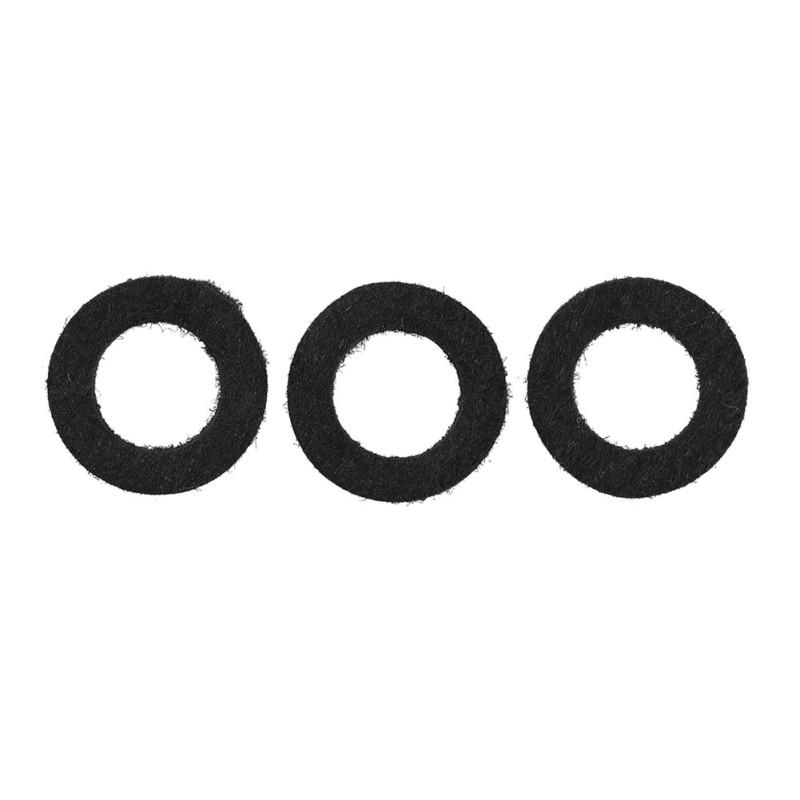 10 Stück Baumwollfilz-Matten Trompetenklappen-Pads für Trompeten-Posaunen-Reparaturzubehör