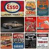 Petrol Agency Snap On Tools Garage Sign Vintage Metal Plate Decor Car Repair Shop Wall Tin Sign Decor Man Cave Poster Plaques