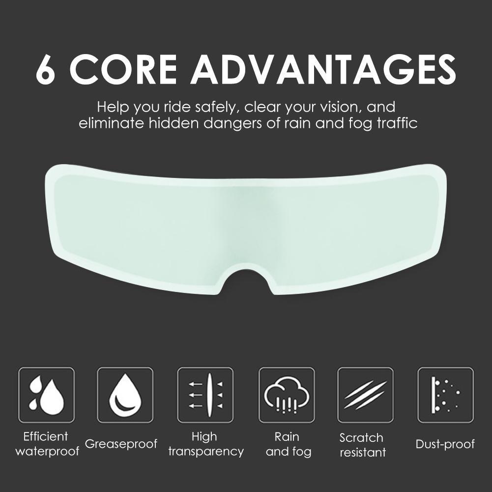 Anti Fog Film for Motorcycle Helmet Visor Nano Coating PET Practical Multi-functional Durable Classic Fog Resistant Film