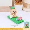 Zen Capybara Phone Stand: Perfect Office Desktop Ornament for Drama Watching