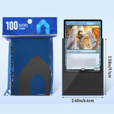 100 ks prémiových obalů na karty Matné obaly na karty Kompatibilní s Mtg Pokemon Trading Cards a Sport Standardní velikost deskové hry