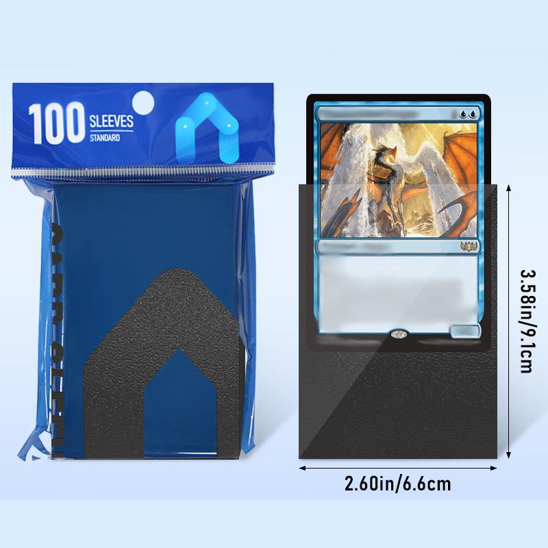 100 ks prémiových obalů na karty Matné obaly na karty Kompatibilní s Mtg Pokemon Trading Cards a Sport Standardní velikost deskové hry