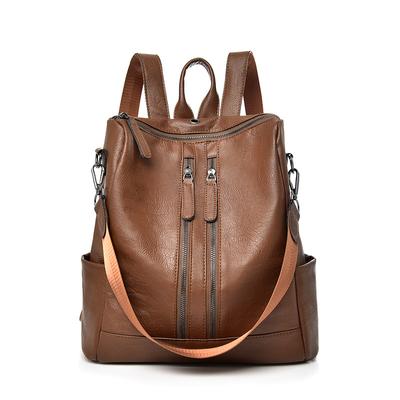 Anti-Theft Backpack For Women, Easy To Fit Casual Soft Leather Bag For Women, Simple Shoulder Trendy Bag
