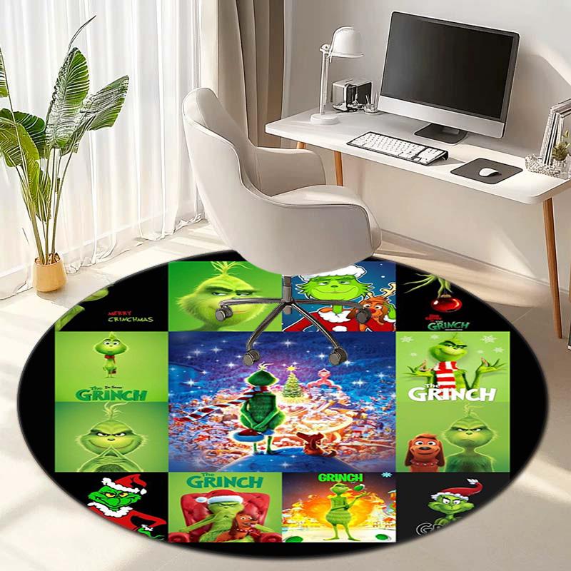 American Christmas Comedy How the Grinch Stole Christmas carpet Household goods decoration anti slip home table and chair mat aisle door mat carpet 5