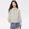 GIORDANO Women's Fall Double-Faced Puff Sleeve Cardigan