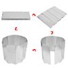 10 Stück Outdoor Campingkocher Windschutz Aluminiumlegierung Brenner Windschutz Kocherschirm Silber