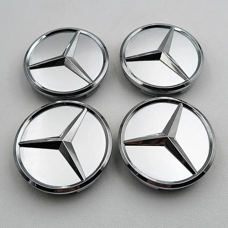 Dla Mercedes Benz 4 szt. 60 mm Nakładki na środek piasty kół do Mercedes Benz A B C E S CLA CLS GLK ML GLA GLB GLC GLE Akcesoria