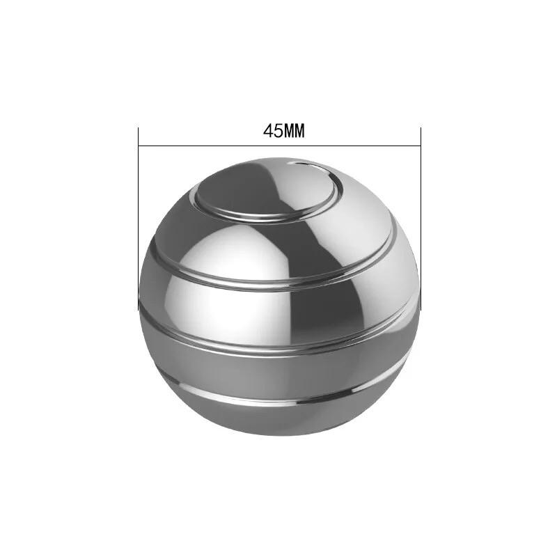 Benutzerdefinierte Aluminiumlegierung Glücks-Rotationskreisel für Erwachsene Stressabbau Spielzeug Schreibtisch Optische Täuschung Fließender Fidget Spinner Spielzeug