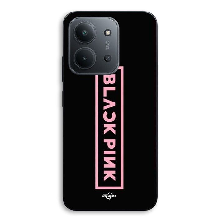Coque de téléphone - MANIACASE - Xiaomi Redmi 15C 5G - Silicone TPU - Noir - Blackpink logo