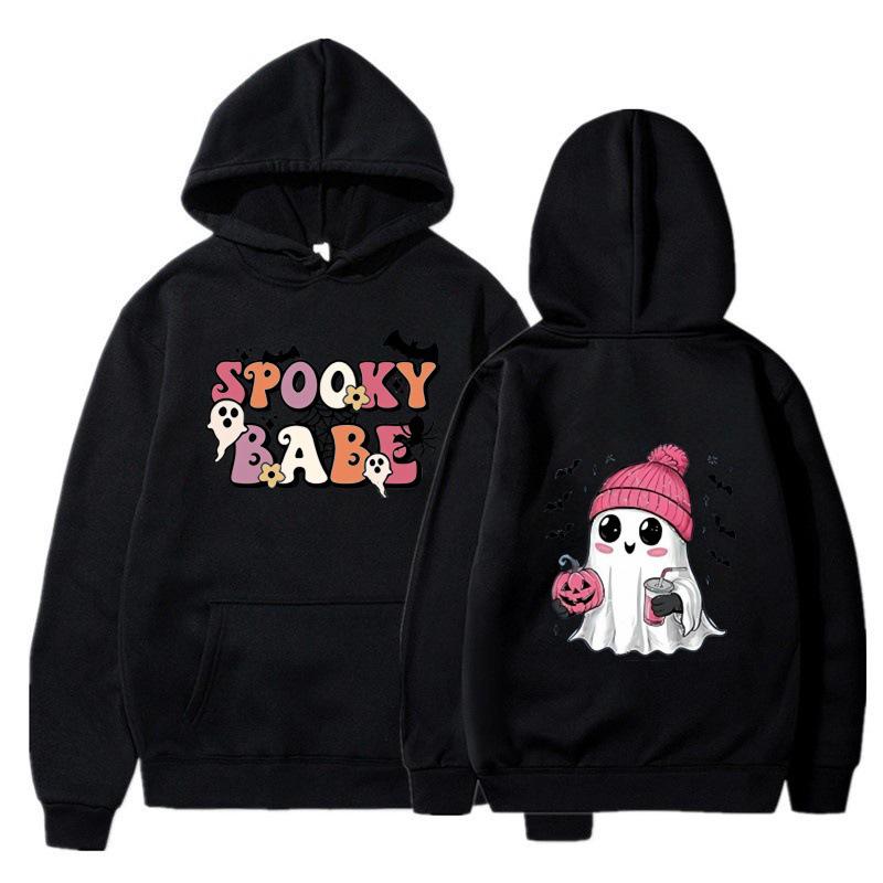 2024 Trendy Mid-Sized Children s Halloween Hooded Fleece Sweatshirt - European & American Style 150 cm