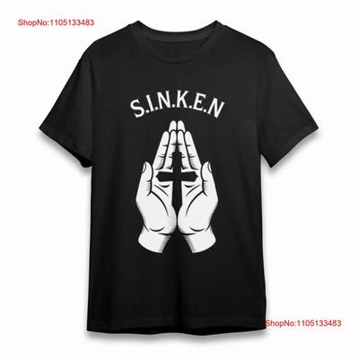 Praying Hands Cross S.I.N.K.E.N Graphic T-shirt