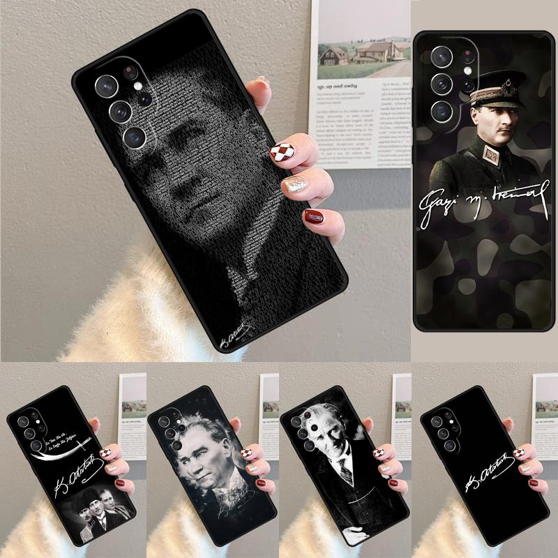Mustafa Kemal Ataturk Silicone Phone Case For Samsung Galaxy note 10 pro S26 S25 S24 S23 S22 S21 Plus S25Ultra Capa Cover