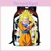 Mochila Escolar Desenho Dragon Ball Para Meninos Com Tecido Oxford Respirável E Grande Capacidade