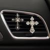Bling Rhinestone Air Vent Clip with Car Freshener & Decoration,Cute Dash Decor Accessory