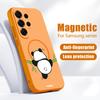 Magnetic For Magsafe Case For Samsung Galaxy S26 Ultra S25 Edge S24 Plus S23 FE S22 A17 A54 A55 A56 A57 5G Lovely Baby Panda Pattern Cover