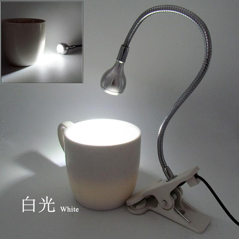 5V 3W USB LED Clip Table Light with Flexible Goose Neck Cute Bed Lamp Decoration Eye Protection
