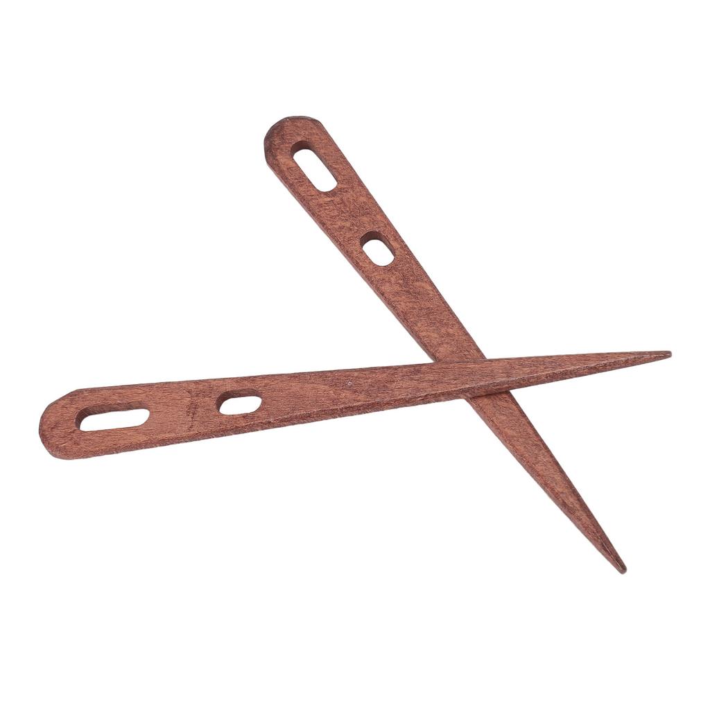 2 ks dřevěná pletací jehla na háčkování 2 pletací jehlice s velkým okem pro koberec deku šálu