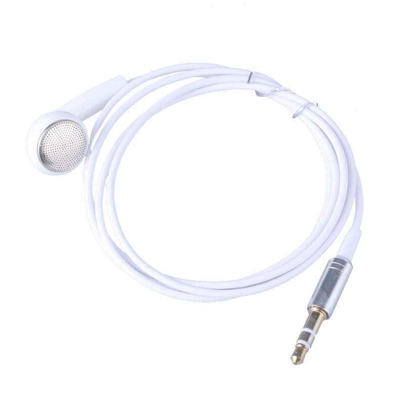 3.5mm In Ear Single-Side Earphones Mono Earbud Corded Headsets Headphone Single Side for MP3 MP4 Mobile Phones Notebook